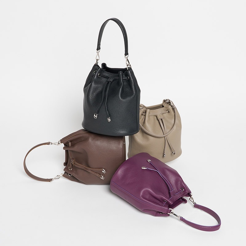 M Drawstring/Mドローストリング カーフ TAUPE