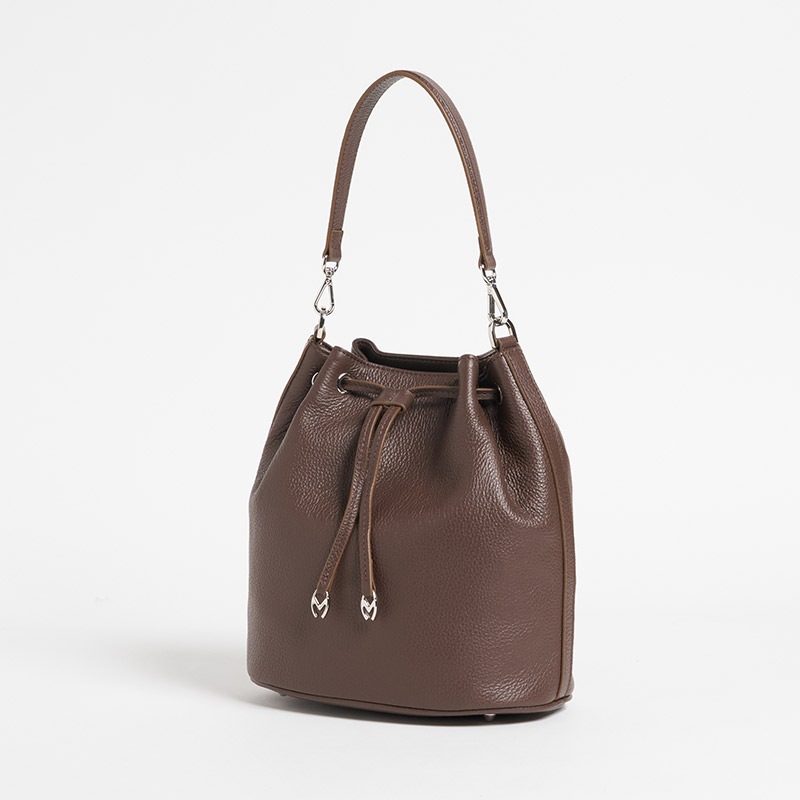 M Drawstring/Mドローストリング カーフ BROWN