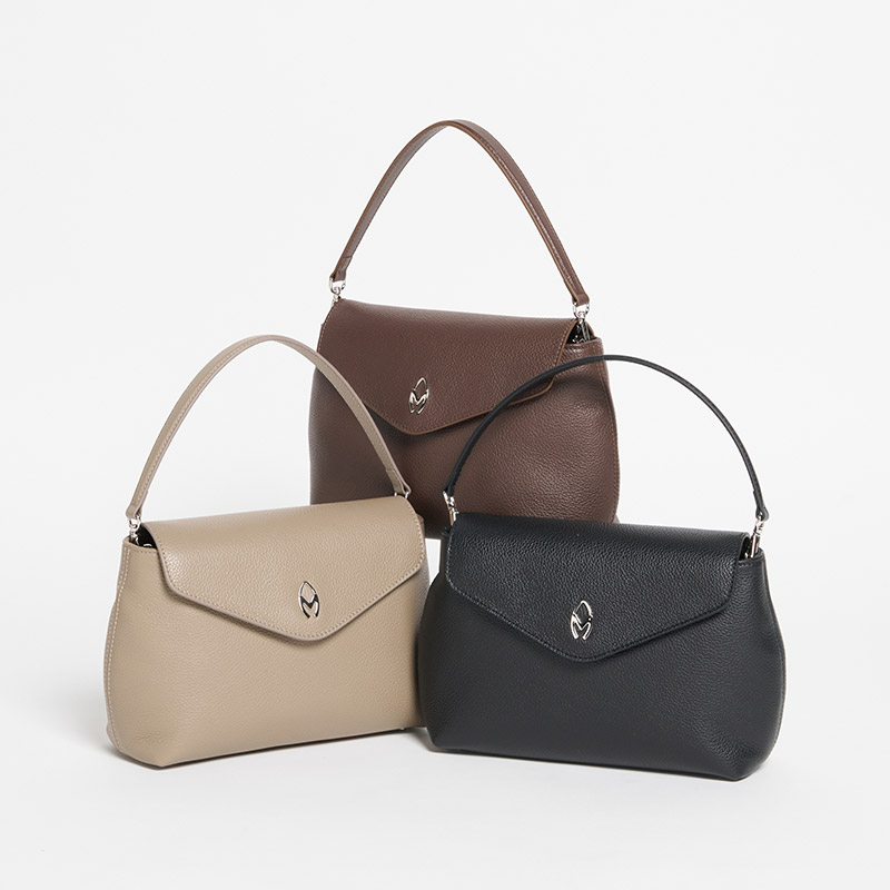 M Flap Bag/Mフラップバッグ カーフ BLACK