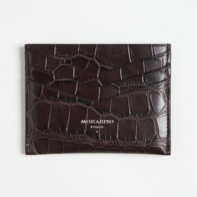 カードケース マットアリゲーター BROWN
