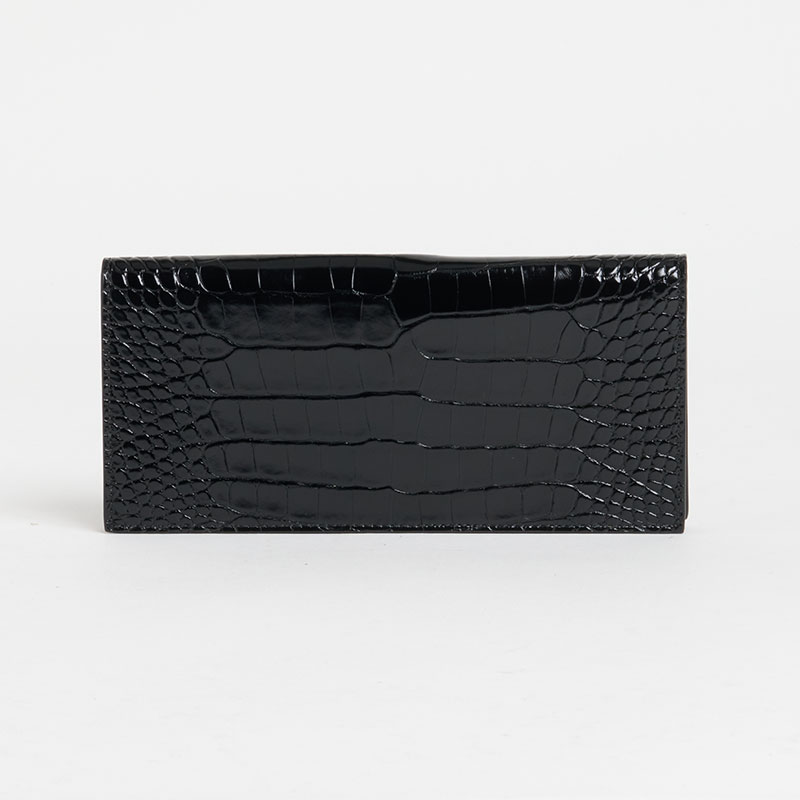 長財布(マチつき) アリゲーター BLACK