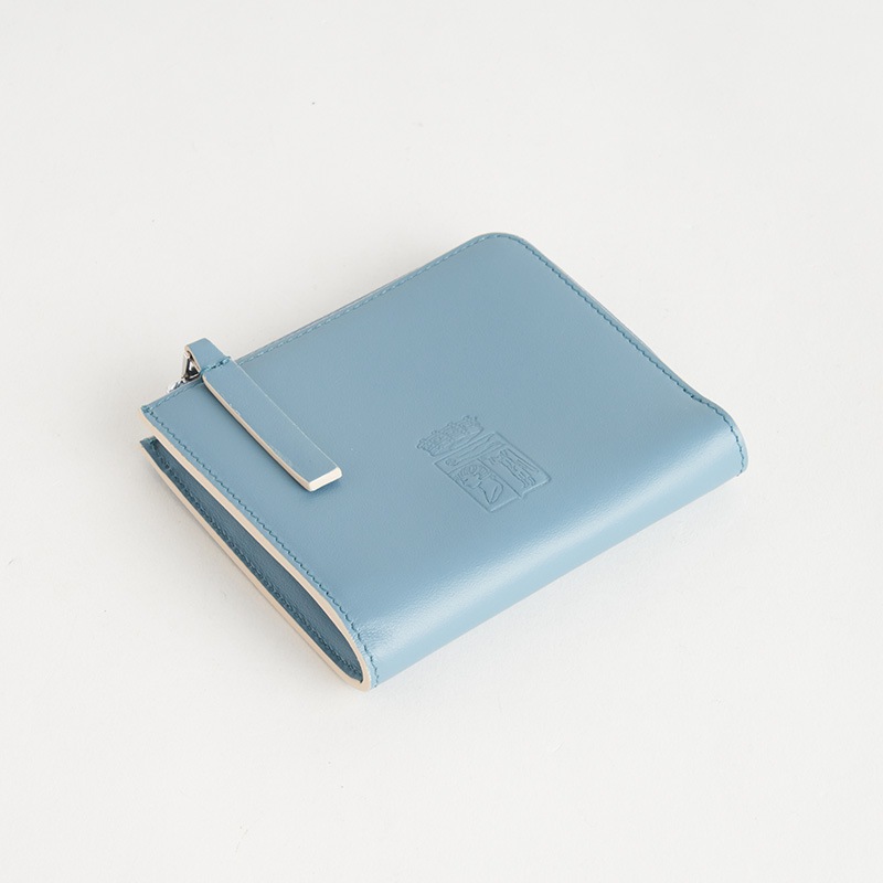 Blason Coin Card Case ブラゾン コインカードケース スムースカーフ ターコイズ