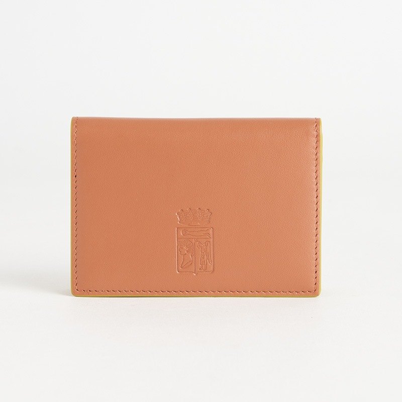 Blason Business Card Holder ブラゾン 名刺入れ スムースカーフ ノワゼット