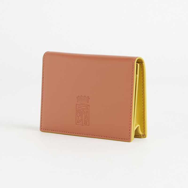 モラビト Blason Small Wallet スムースカーフ ターコイズ-