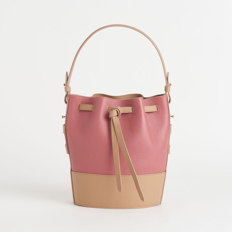 【NEW】Tertre Sac Seau テルトル サックソー カーフ×スムースカーフ アンティークローズ