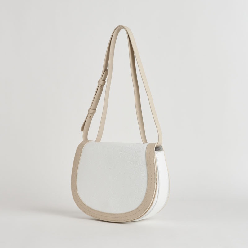 【NEW】Tertre Sac Besace テルトル サックブザス カーフ×スムースカーフ ホワイトマグノリア