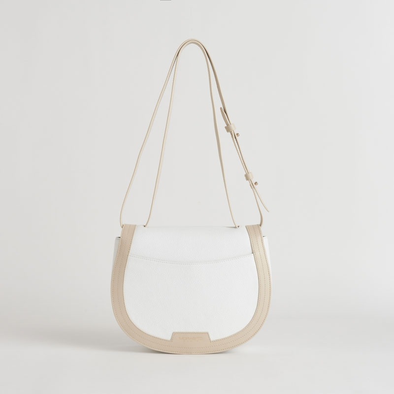 【NEW】Tertre Sac Besace テルトル サックブザス カーフ×スムースカーフ ホワイトマグノリア