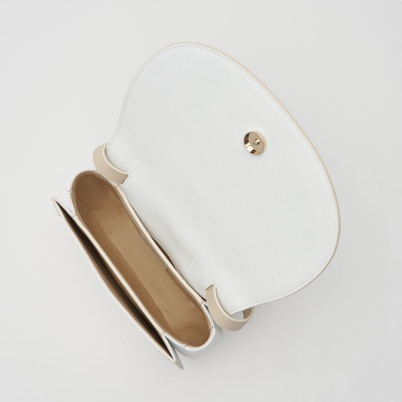 【NEW】Tertre Sac Besace テルトル サックブザス カーフ×スムースカーフ ホワイトマグノリア