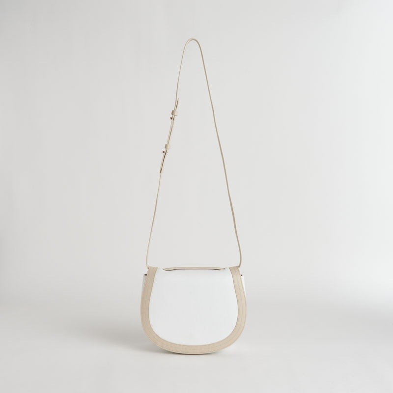 【NEW】Tertre Sac Besace テルトル サックブザス カーフ×スムースカーフ ホワイトマグノリア