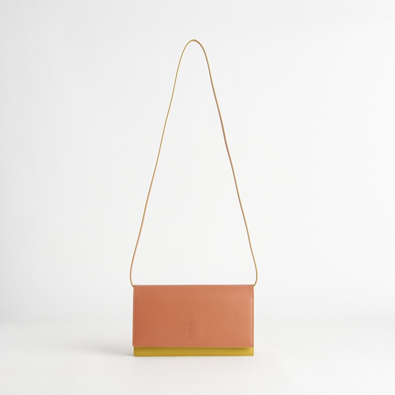 Blason 3Way Shoulder Bag ブラゾン 3wayショルダーバッグ スムースカーフ ノワゼット