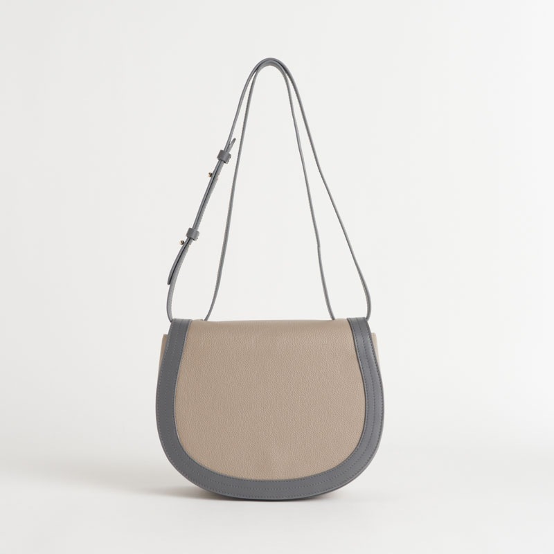 【NEW】Tertre Sac Besace テルトル サックブザス カーフ×スムースカーフ グレージュ