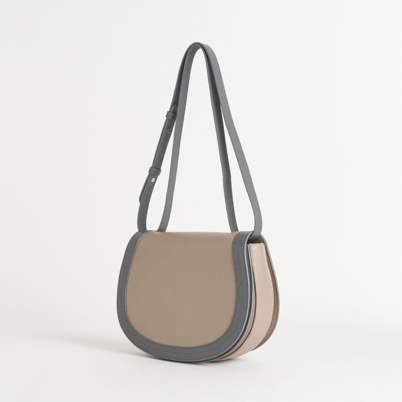 【NEW】Tertre Sac Besace テルトル サックブザス カーフ×スムースカーフ グレージュ