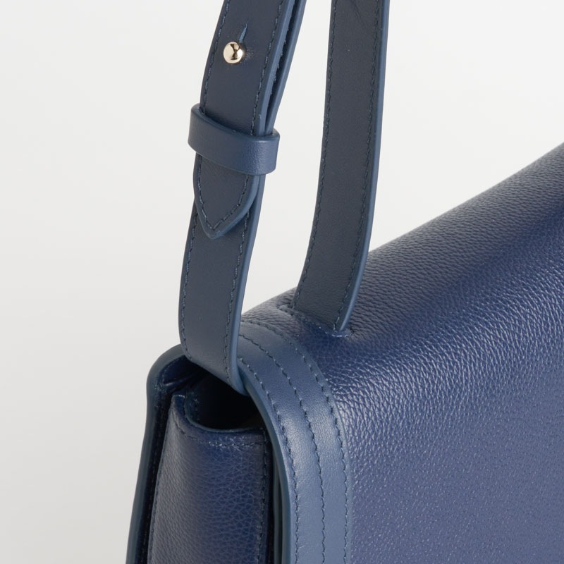 【NEW】Tertre Sac Besace テルトル サックブザス カーフ×スムースカーフ ネイビー