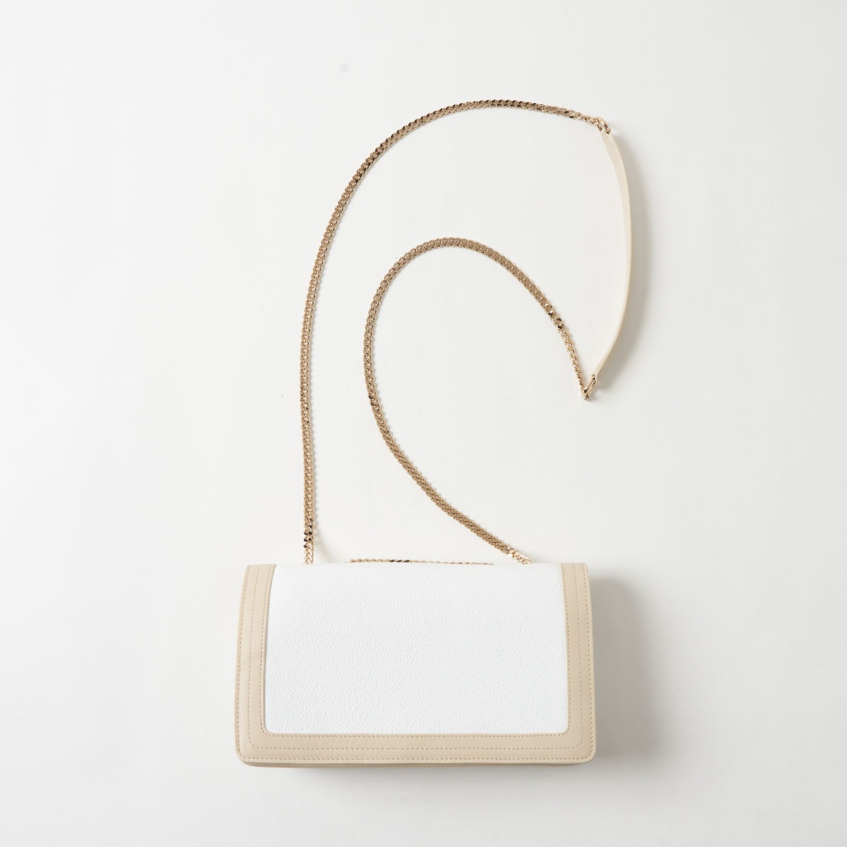 【NEW】Tertre Sac Chain テルトル サックシェーン カーフ×スムースカーフ ホワイトマグノリア