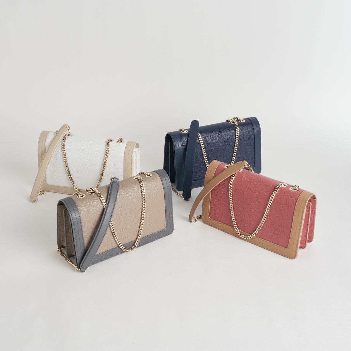 【NEW】Tertre Sac Chain テルトル サックシェーン カーフ×スムースカーフ アンティークローズ