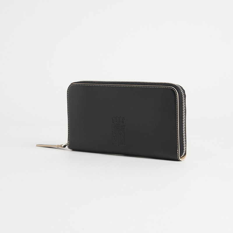 Blason Long Zip Wallet ブラゾン 長財布(ZIP) スムースカーフ ノワール