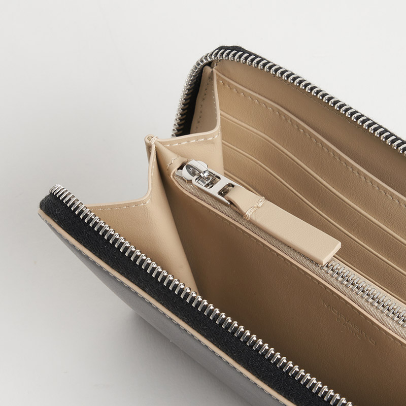 Blason Long Zip Wallet ブラゾン 長財布(ZIP) スムースカーフ ノワール