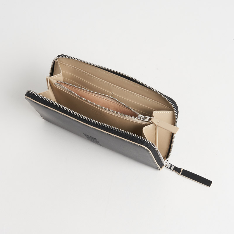 Blason Long Zip Wallet ブラゾン 長財布(ZIP) スムースカーフ ノワール
