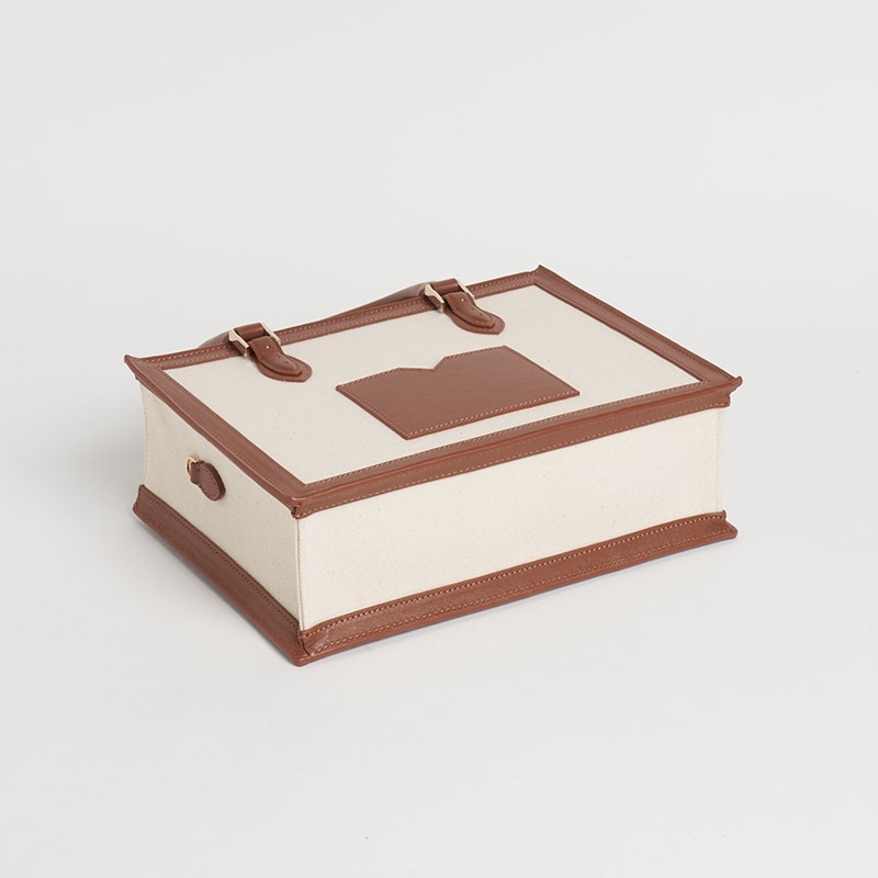 CANVAS VOYAGE キャンバスヴォヤージュ 100％コットンキャンバス x スムースカーフ ナチュラル x ライトブラウン