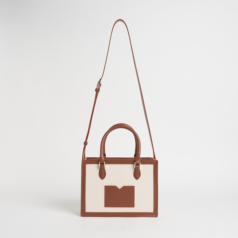 CANVAS VOYAGE キャンバスヴォヤージュ 100％コットンキャンバス x スムースカーフ ナチュラル x ライトブラウン