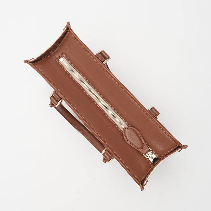 CANVAS VOYAGE キャンバスヴォヤージュ 100％コットンキャンバス x スムースカーフ ナチュラル x ライトブラウン