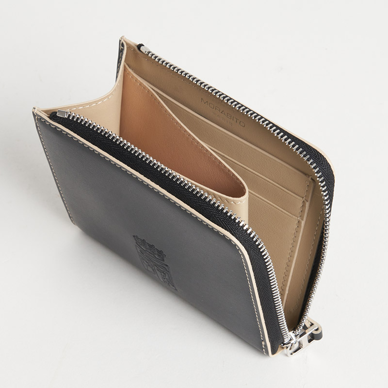 Blason Coin Card Case ブラゾン コインカードケース スムースカーフ ノワール