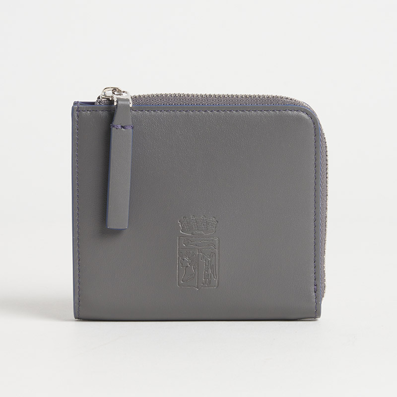 Blason Coin Card Case ブラゾン コインカードケース スムースカーフ グリ