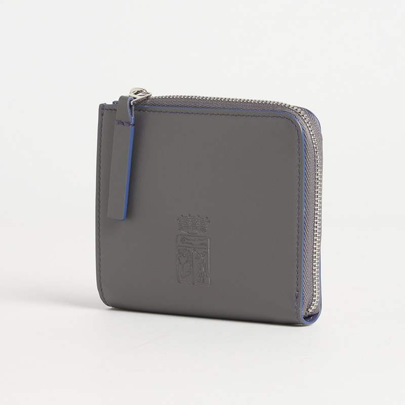 Blason Coin Card Case ブラゾン コインカードケース スムースカーフ グリ