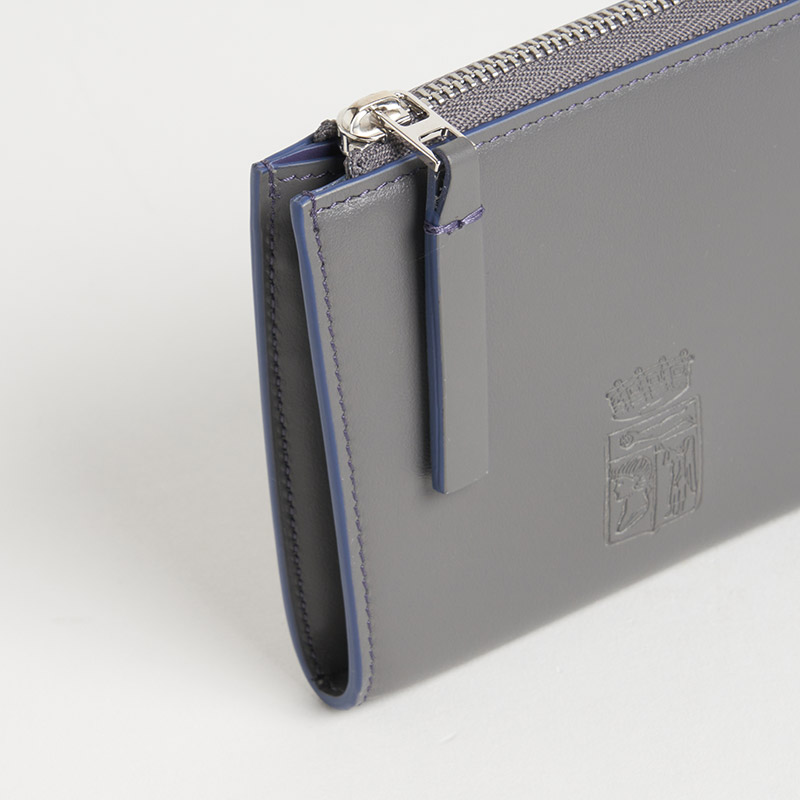 Blason Coin Card Case ブラゾン コインカードケース スムースカーフ グリ