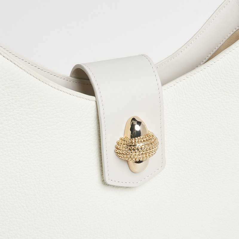 Traviata Bis Sac a Epaule トラヴィアータ ビス サック エポール カーフxスムースカーフ アイボリー