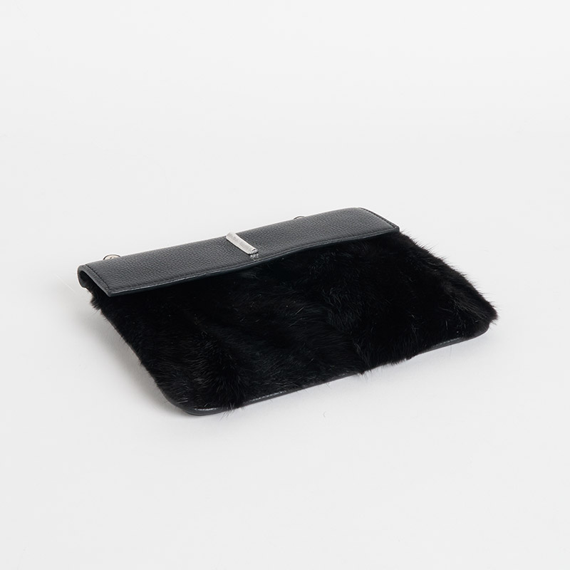 Vendome Bis Pochette ヴァンドームビス・ポシェット ミンク×カーフ ブラック