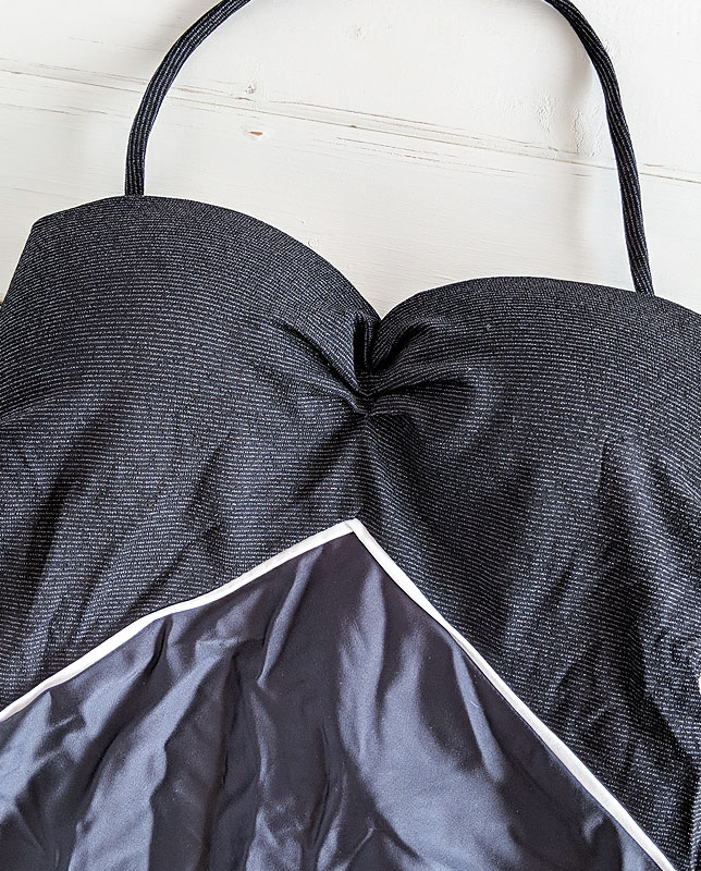 ライン切り替えワンピース水着 ブラック Morena Rosa