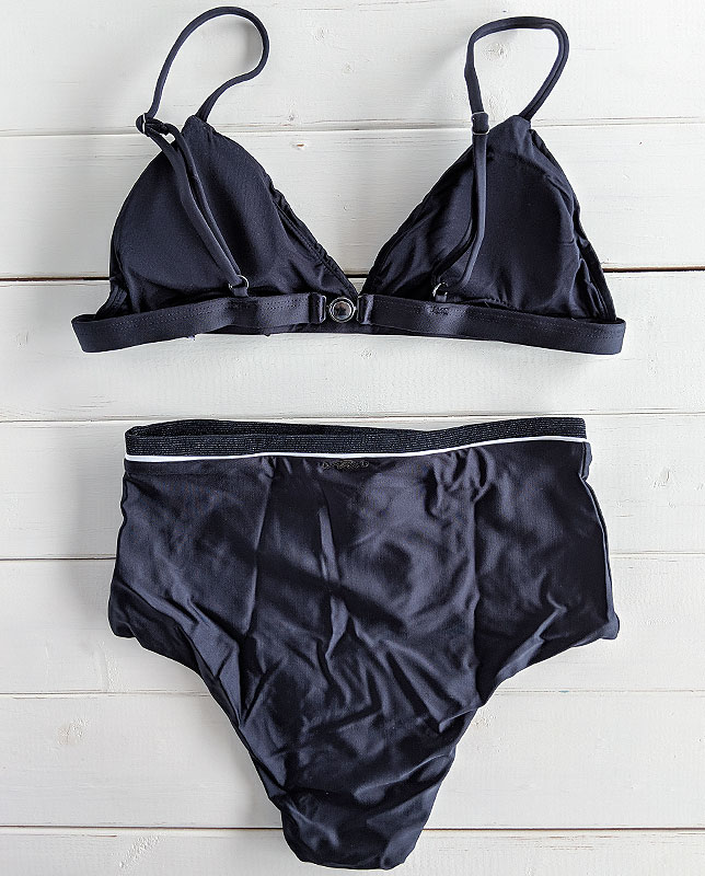 ハイウエスト三角水着 ブラック Morena Rosa