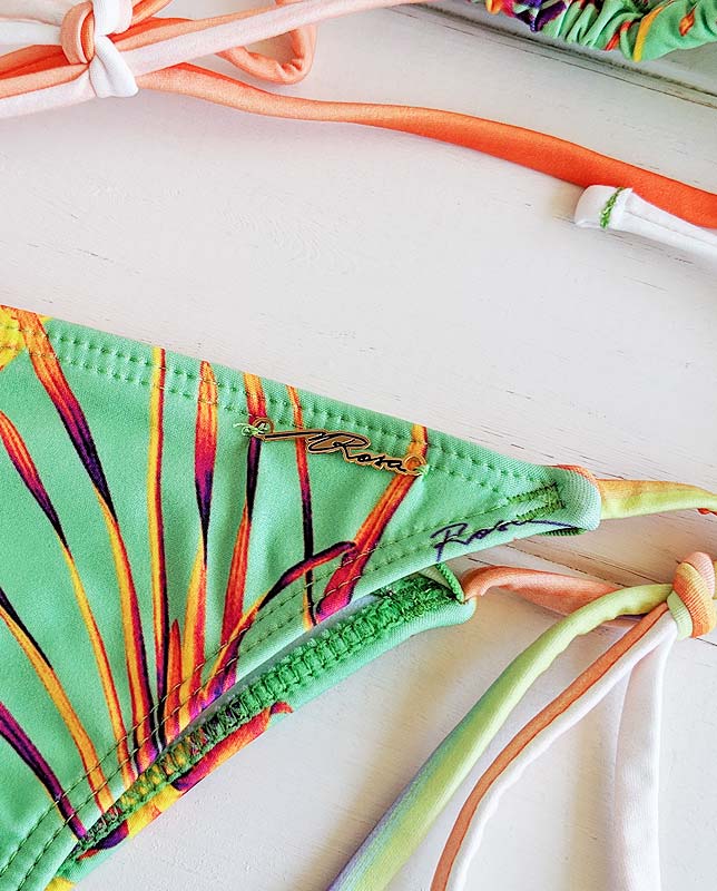 MANOUSH マヌーシュ ビキニ XS パイナップル柄 ピンク 未使用 セール】レースフレアビキニ・パイナップル柄ショーツ 水着2点