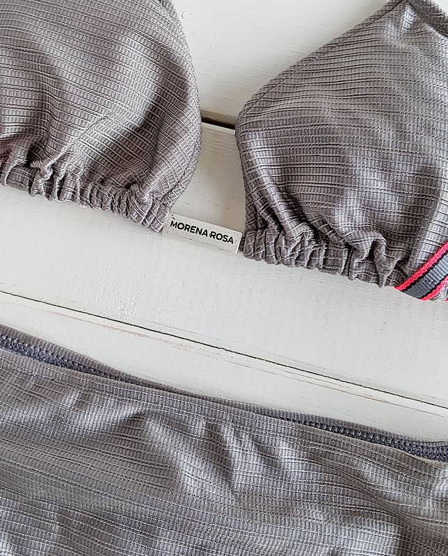 スウェード調ハイウエスト水着 Morena Rosa