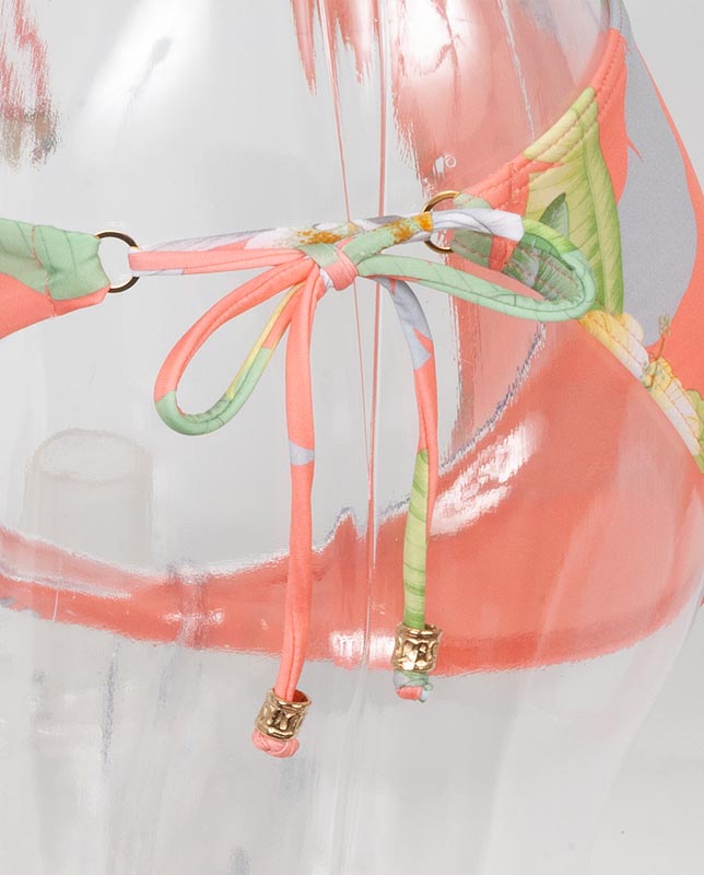 マクラメ編みバック 花柄 トライアングル水着 【LAULEA】