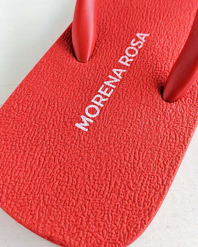 レッドビーチサンダル Morena Rosa