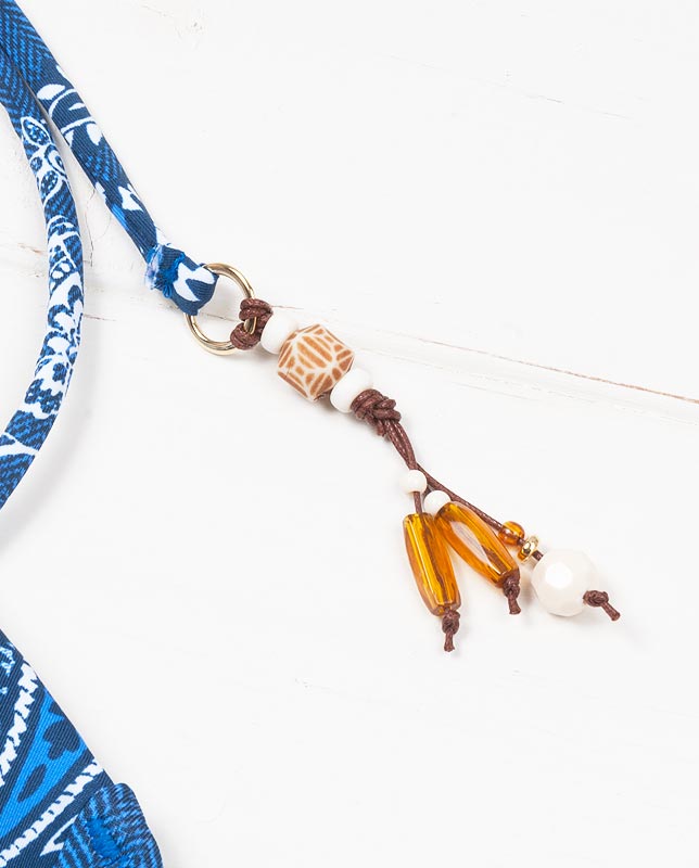 バンダナ柄バンドゥ＆ハイウエスト3点セット水着 【LAULEA】