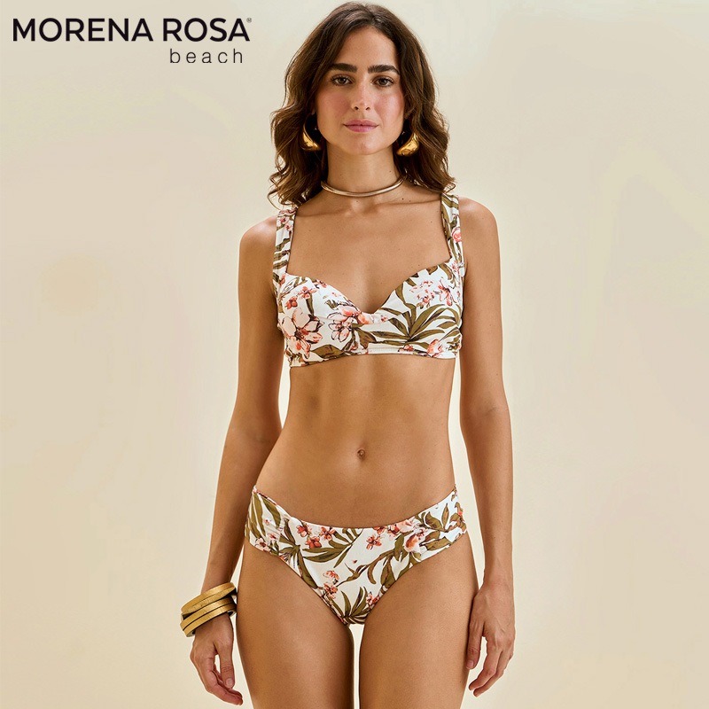 Morena Rosa モレナローザ トロピカルフラワー花柄ワイヤーカップ水着 ブラジリアンビキニ