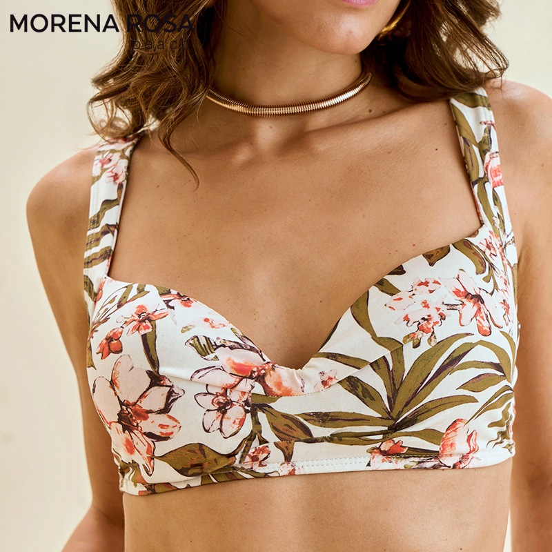 Morena Rosa モレナローザ トロピカルフラワー花柄ワイヤーカップ水着 ブラジリアンビキニ