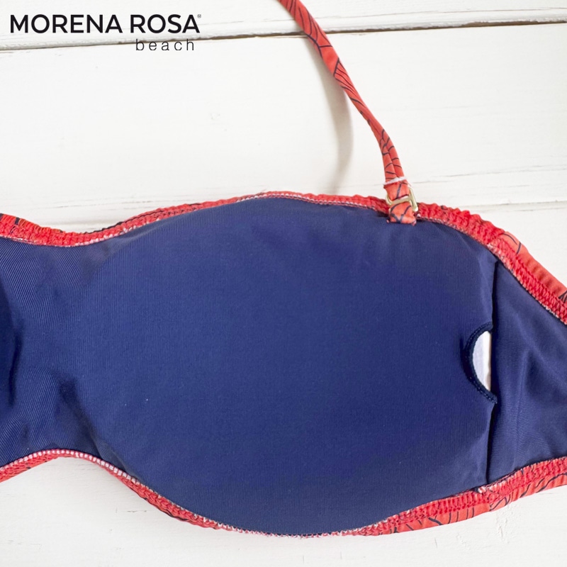Morena Rosa モレナローザ ボタニカル柄フリルバンドゥ水着 ブラジリアンビキニ