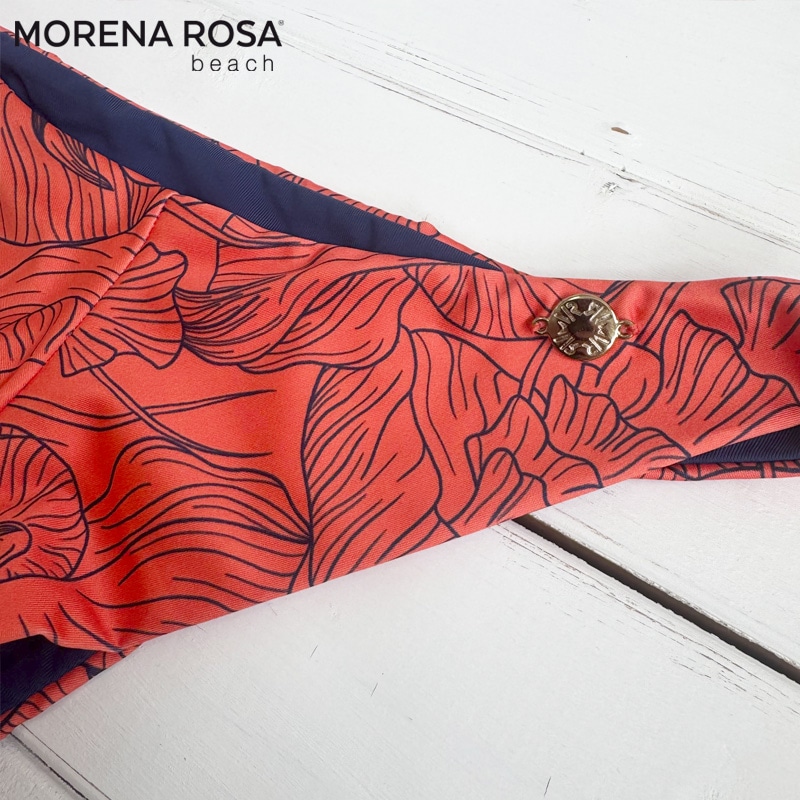 Morena Rosa モレナローザ ボタニカル柄フリルバンドゥ水着 ブラジリアンビキニ