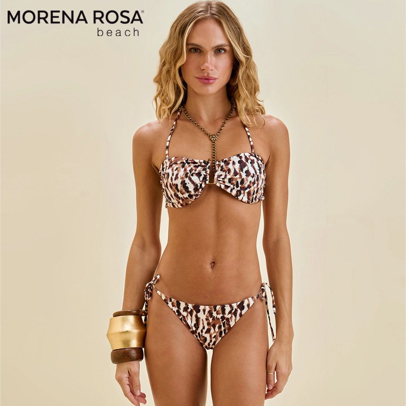 Morena Rosa モレナローザ レオパードアニマル柄 バンドゥ水着 ブラジリアンビキニ