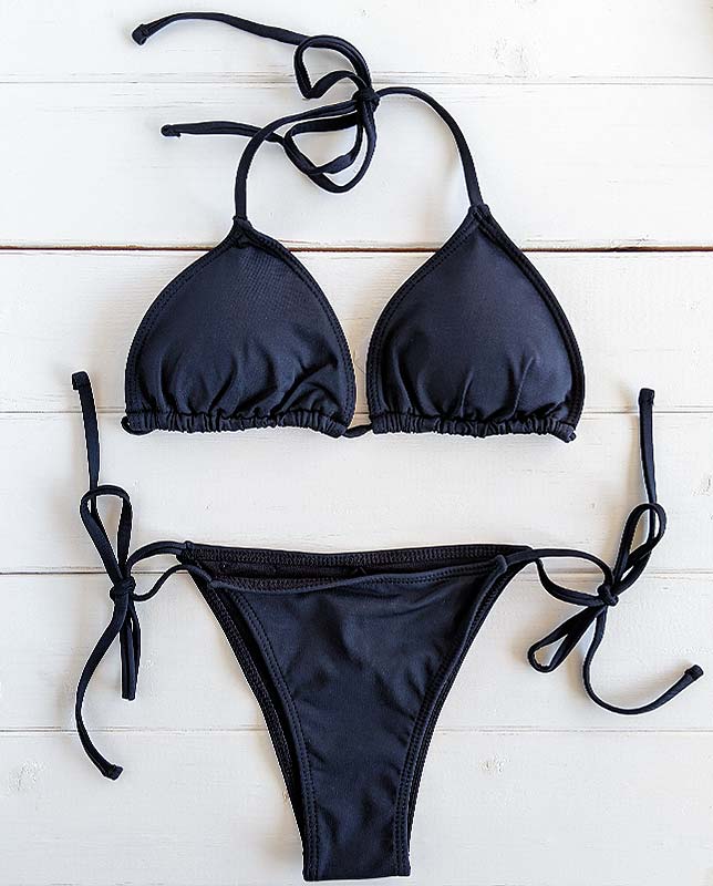 エスニック刺繍ハーフトップ&三角水着3点セット Morena Rosa