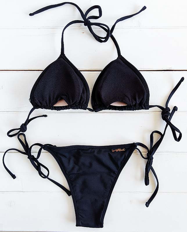 エスニック刺繍ハーフトップ&三角水着3点セット Morena Rosa