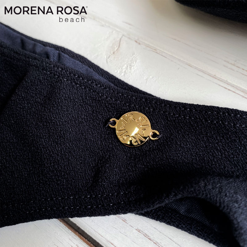 Morena Rosa モレナローザ ゴールドメタルビジュー ブラックバンドゥ水着 ブラジリアンビキニ