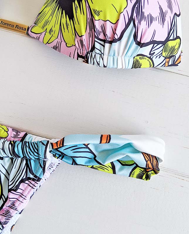 パステル大花柄プッシュパッド水着 Morena Rosa