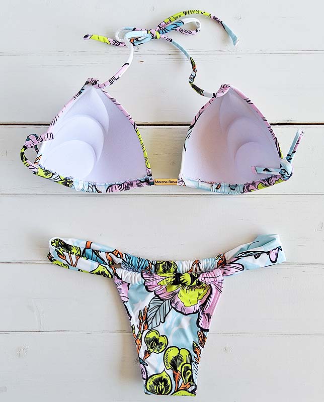 パステル大花柄プッシュパッド水着 Morena Rosa