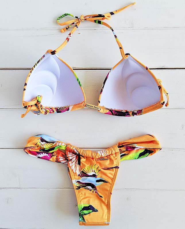 Beija Flor柄プッシュパッド水着  Morena Rosa