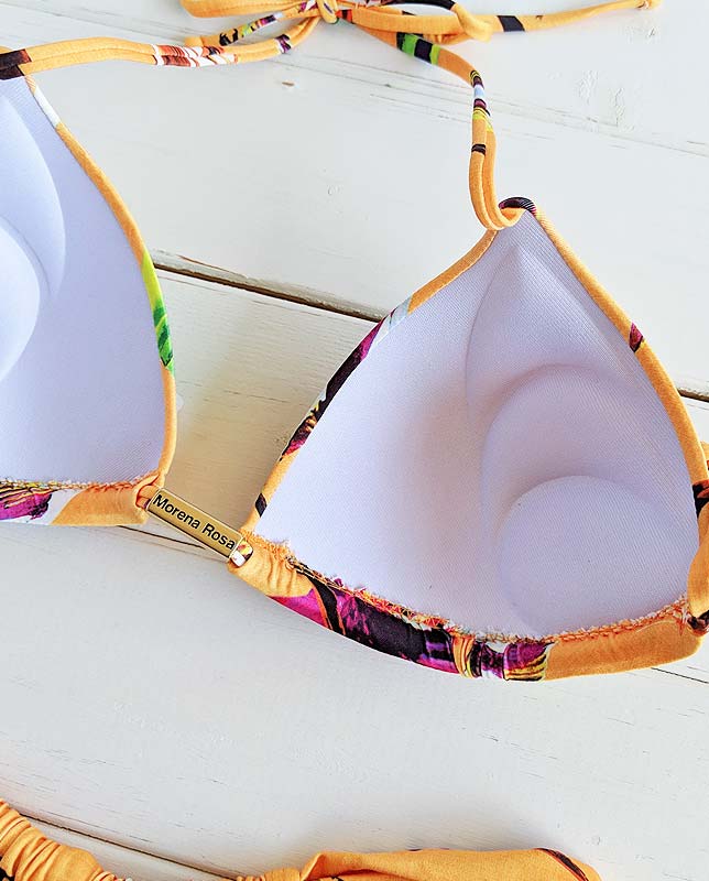 Beija Flor柄プッシュパッド水着  Morena Rosa